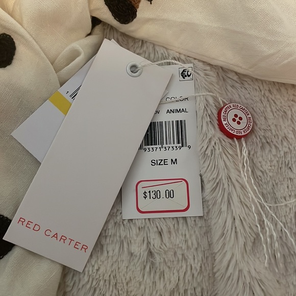 Red Carter Tie Front Top - Picture 7 of 8